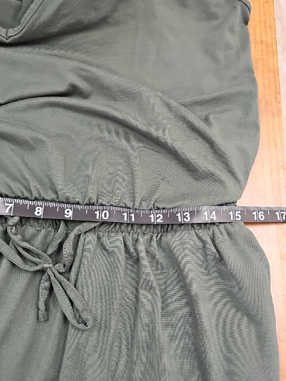 Allthreads Sleeveless Wide-Leg Jumpsuit - Khaki Green - Picture 5 of 7